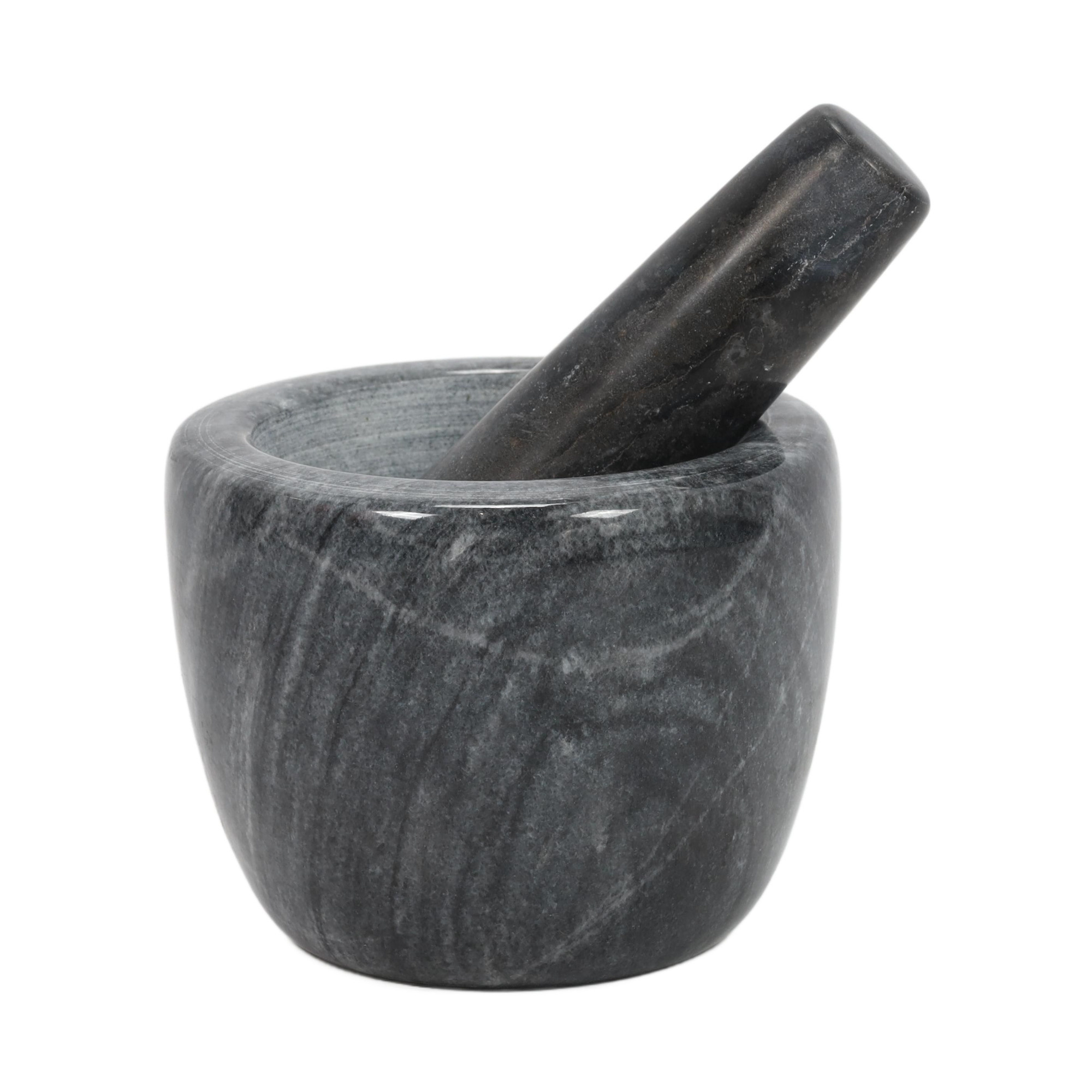 EH Excellent Houseware Mramorový hmoždíř GAVI, Ø 12 cm, černý černá