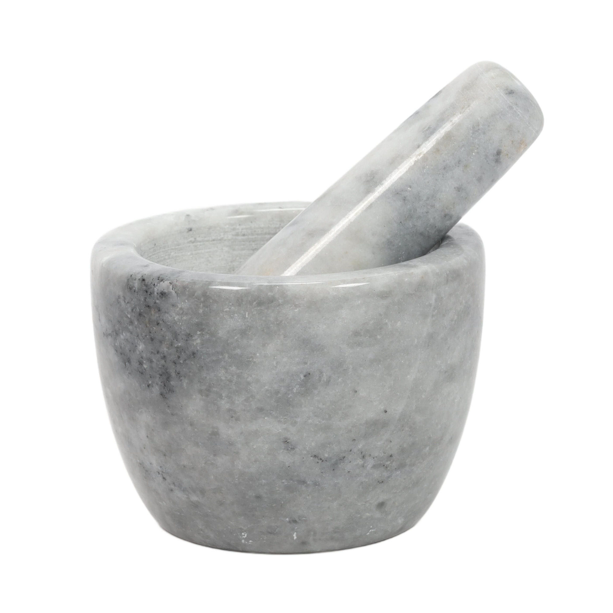 EH Excellent Houseware Mramorový hmoždíř GAVI, Ø 12 cm, bílý šedá