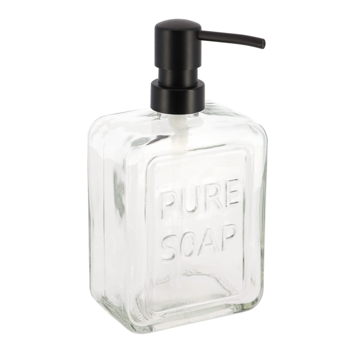 Tendance Skleněný dávkovač mýdla PURE SOAP, 550 ml transparentní