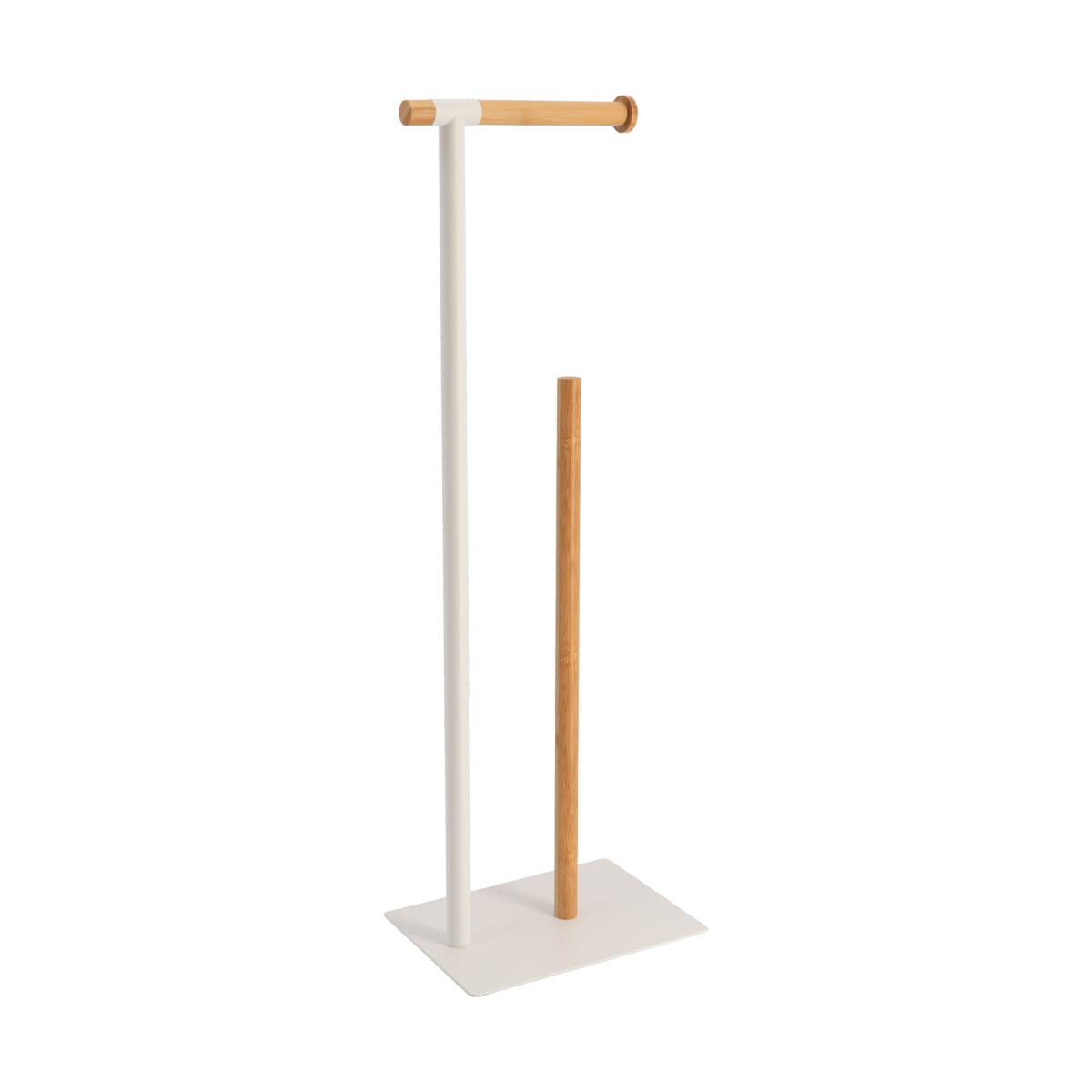 Tendance Kovový stojan na toaletní papír s náplní MAT, 69,5 x 22 x 16 cm bílý