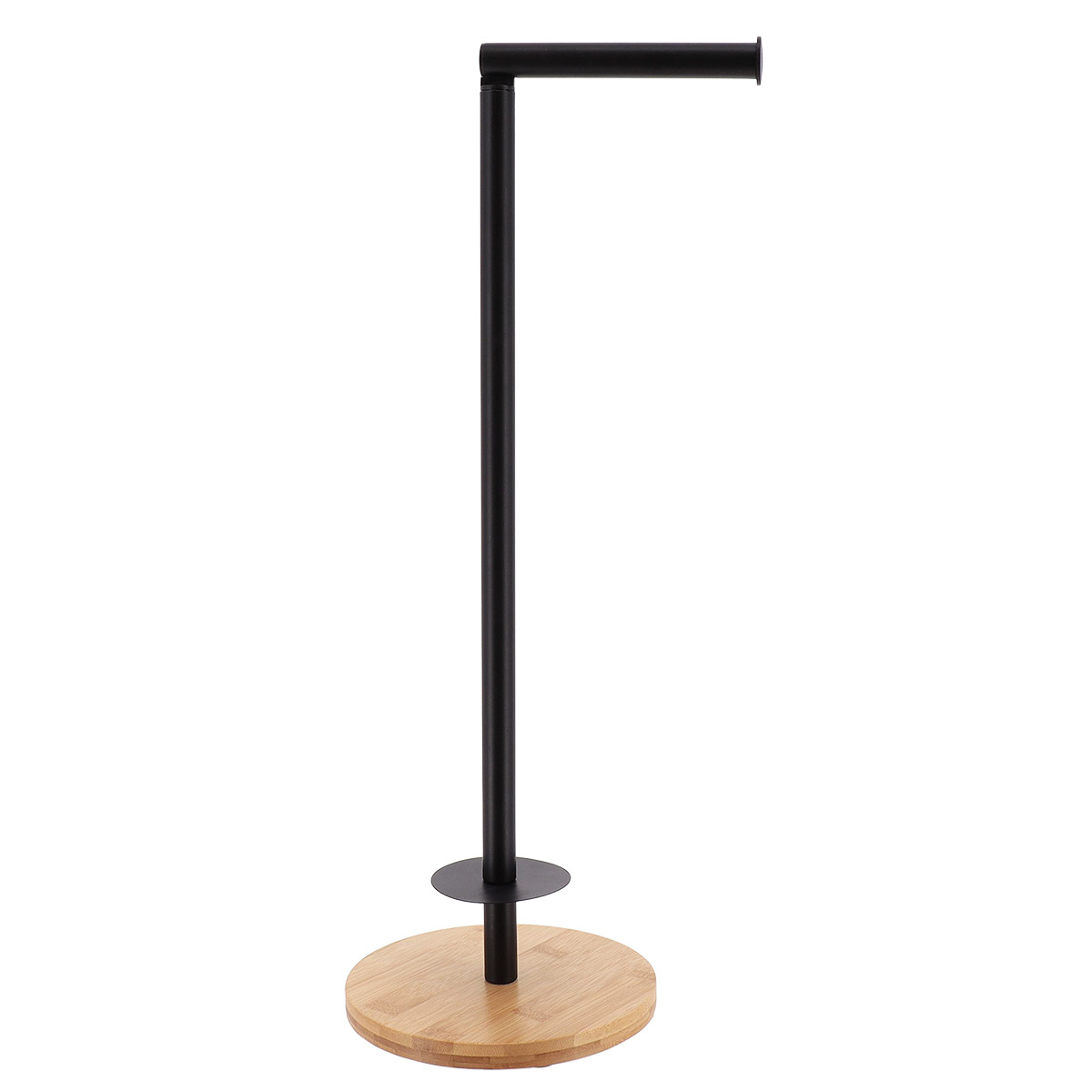 Tendance Stojan na toaletní papír s náhradní, Ø18 x 68,5 cm, Černý černá
