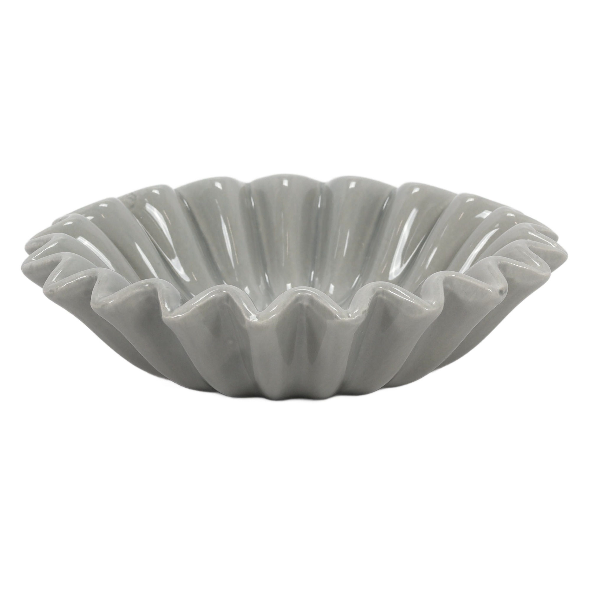 Atmosphera Šperkový tácek mušle WILD ROMANCE, šedý, Ø 18 cm růžový