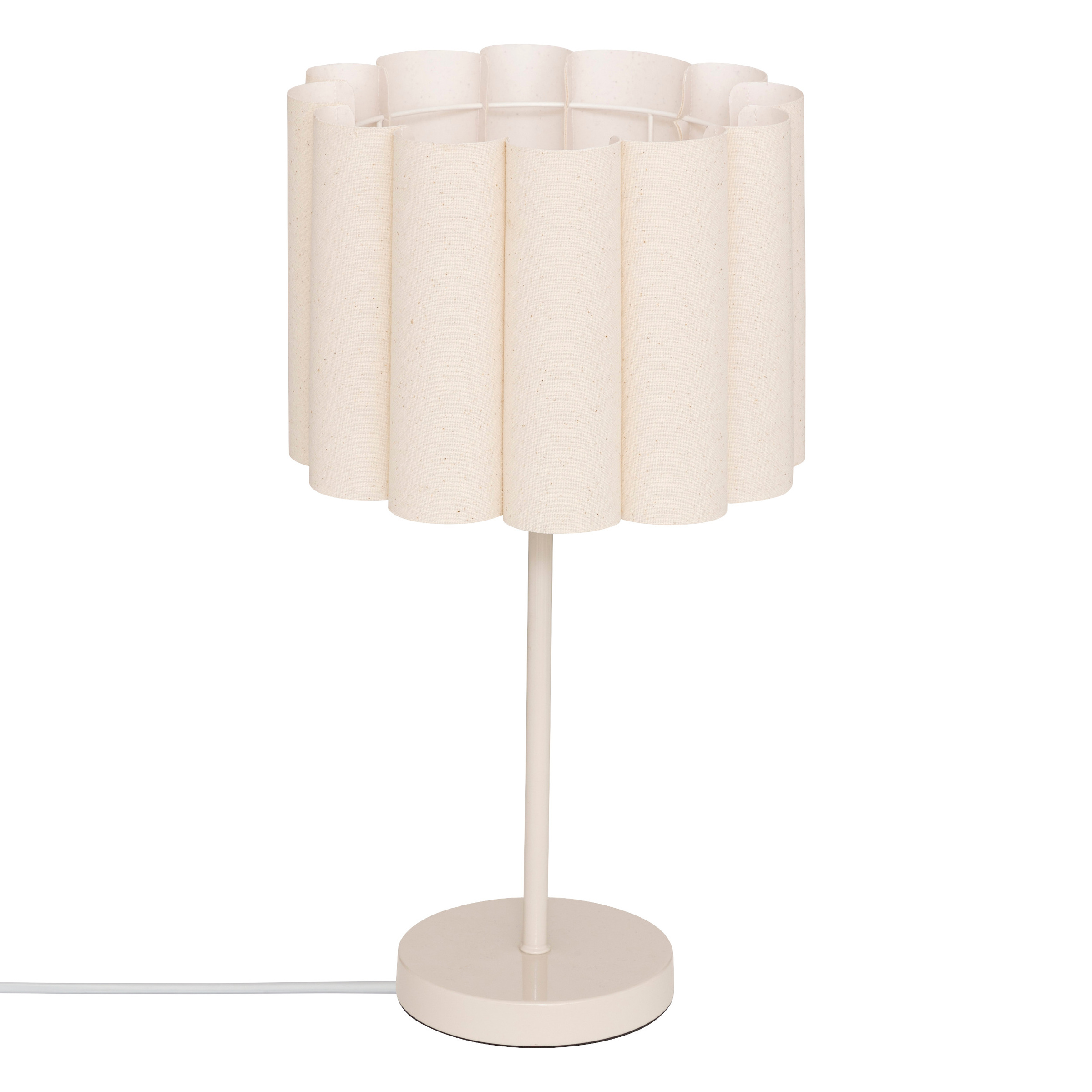 Atmosphera Stolní lampa RONA s textilním stínidlem, výška 49 cm béžová
