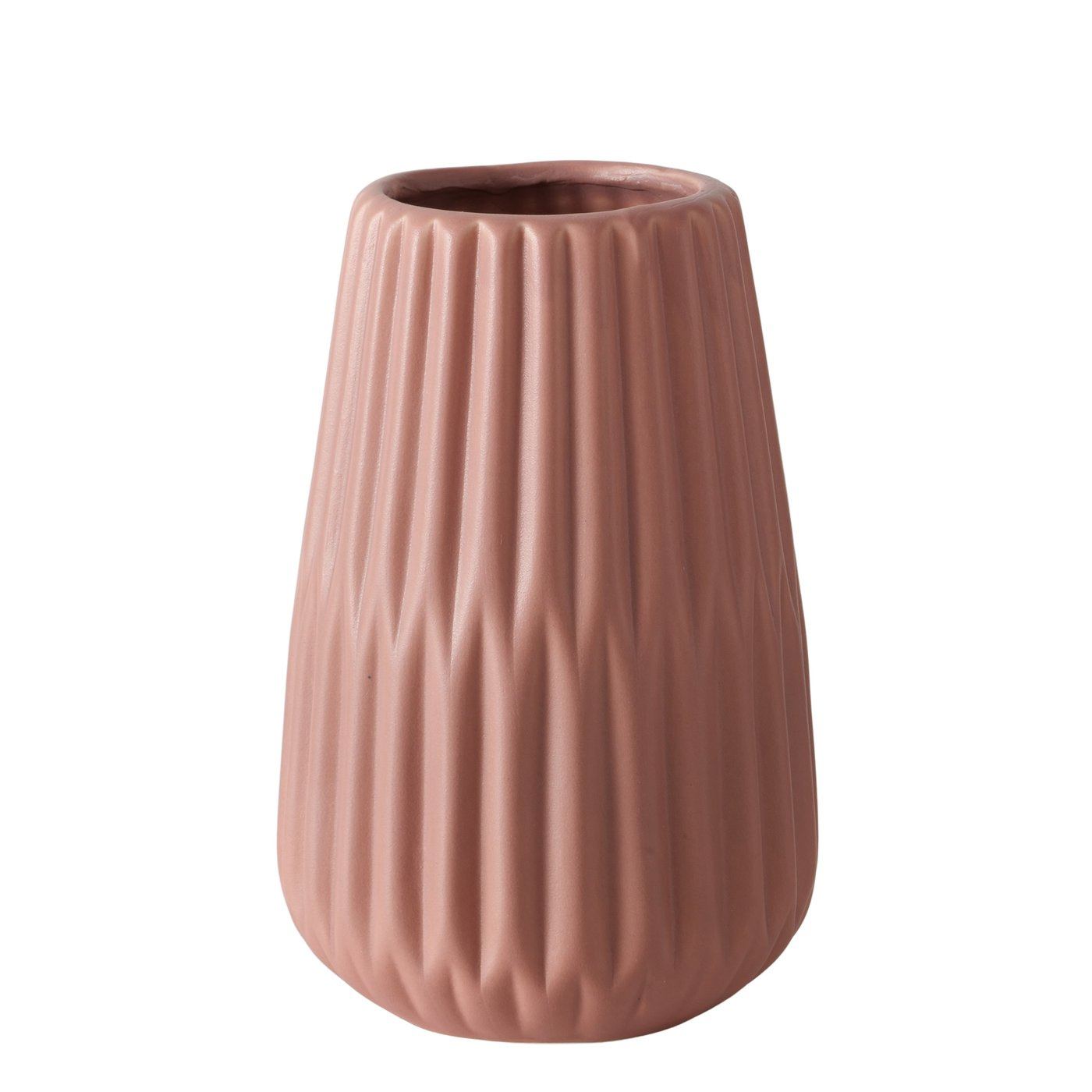 Boltze Home Keramická váza ESKO, ručně malovaná, 17 cm růžový
