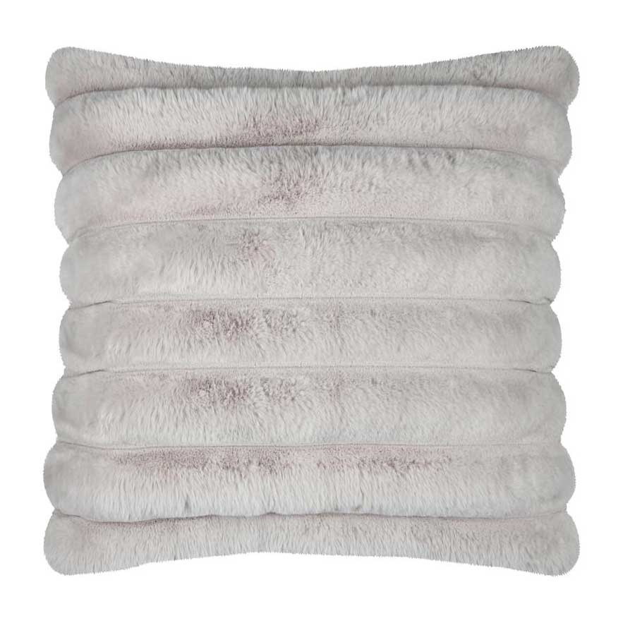 STOF Dekorační polštář POLARY se silnými pruhy, 50 × 80 cm šedá