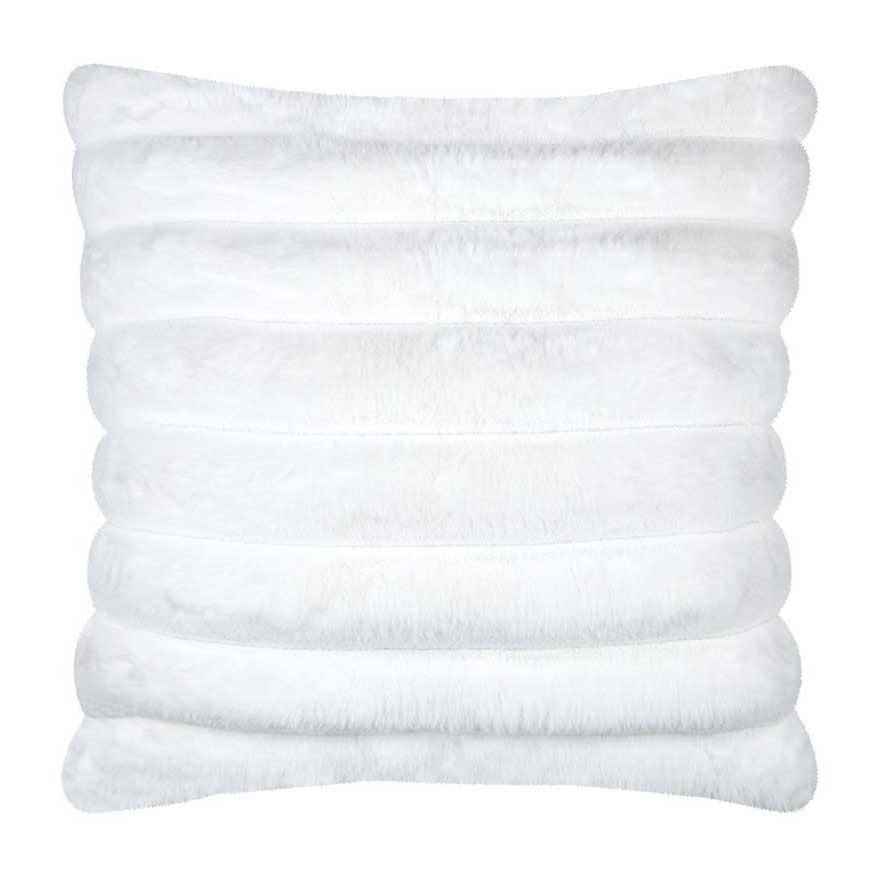 STOF Dekorační polštář POLARY se silnými pruhy, 50 × 80 cm bílý