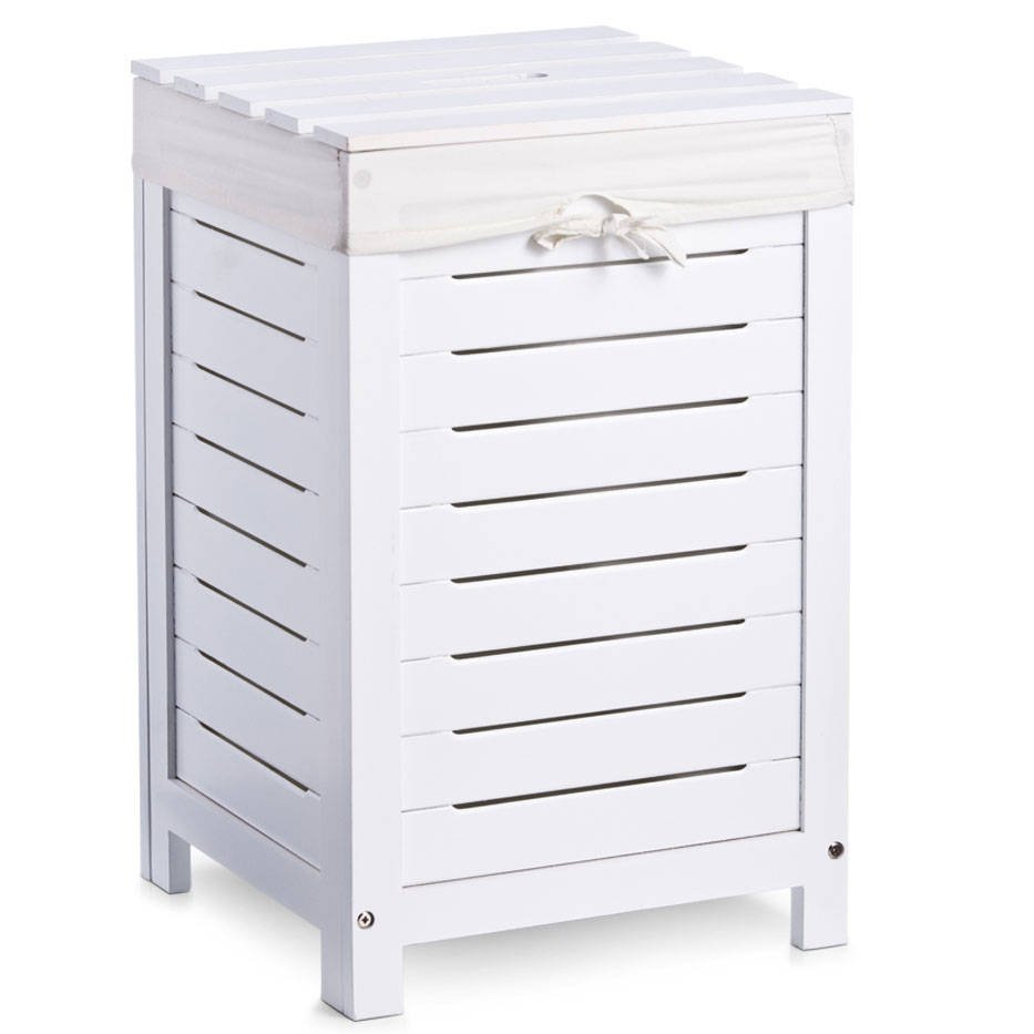 Koš na prádlo, oděvy,SCANDINAVIAN kontejner, ZELLER 13437 bílá