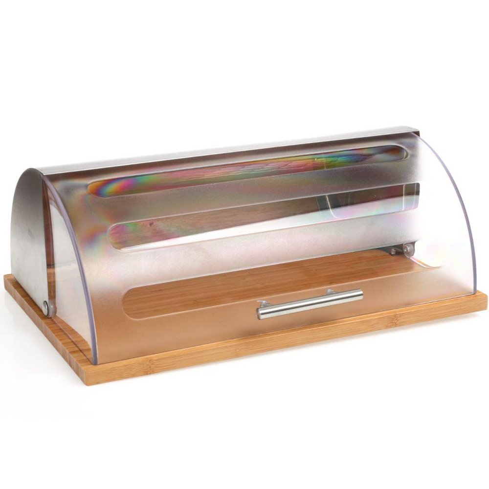 Secret de Gourmet Chlebník s transparentním víkem, 40 x 29 x 16 cm 103601 béžová