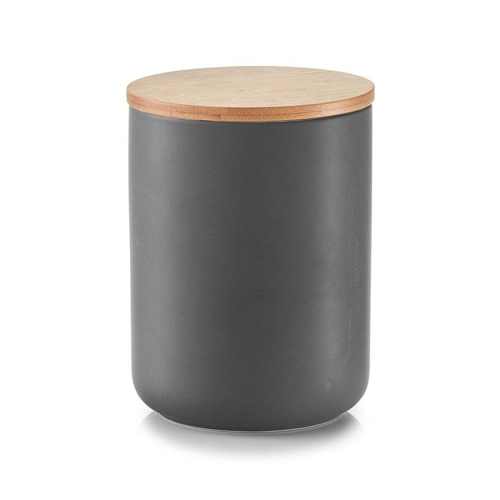 Keramická nádoba na potraviny ANTHRACITE s víkem 1150 ml, ZELLER 19827 antracitová