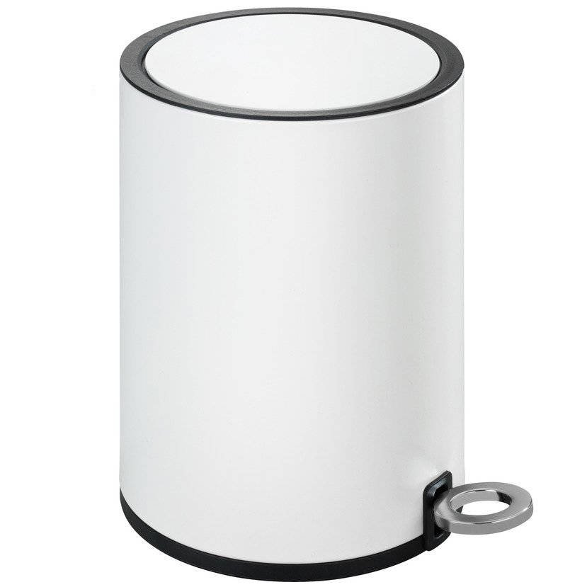 Koupelnový koš, odpadkový koš - 3 l, WENKO 22714100 bílá