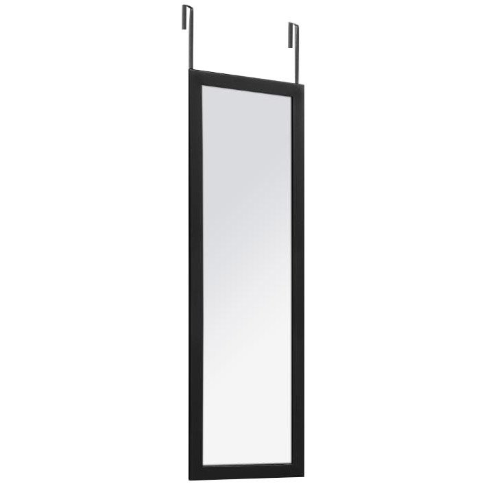 Atmosphera Zrcadlo na dveře, velké zrcadlo, hliníkový rám, 110X36 cm 121118 černá