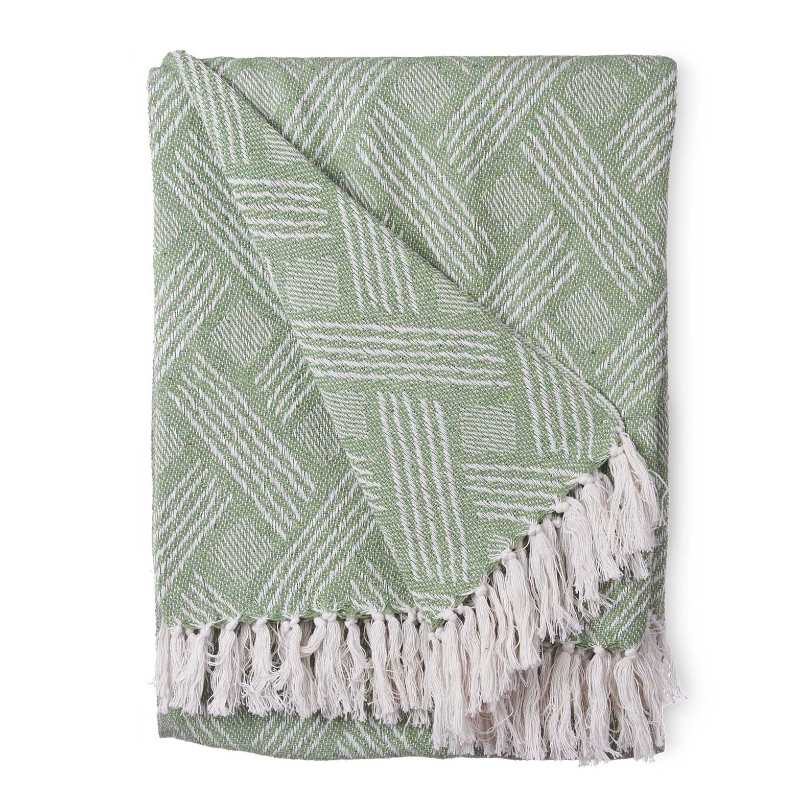 Giftdecor Bavlněný přehoz, 180 x 220 cm zelený