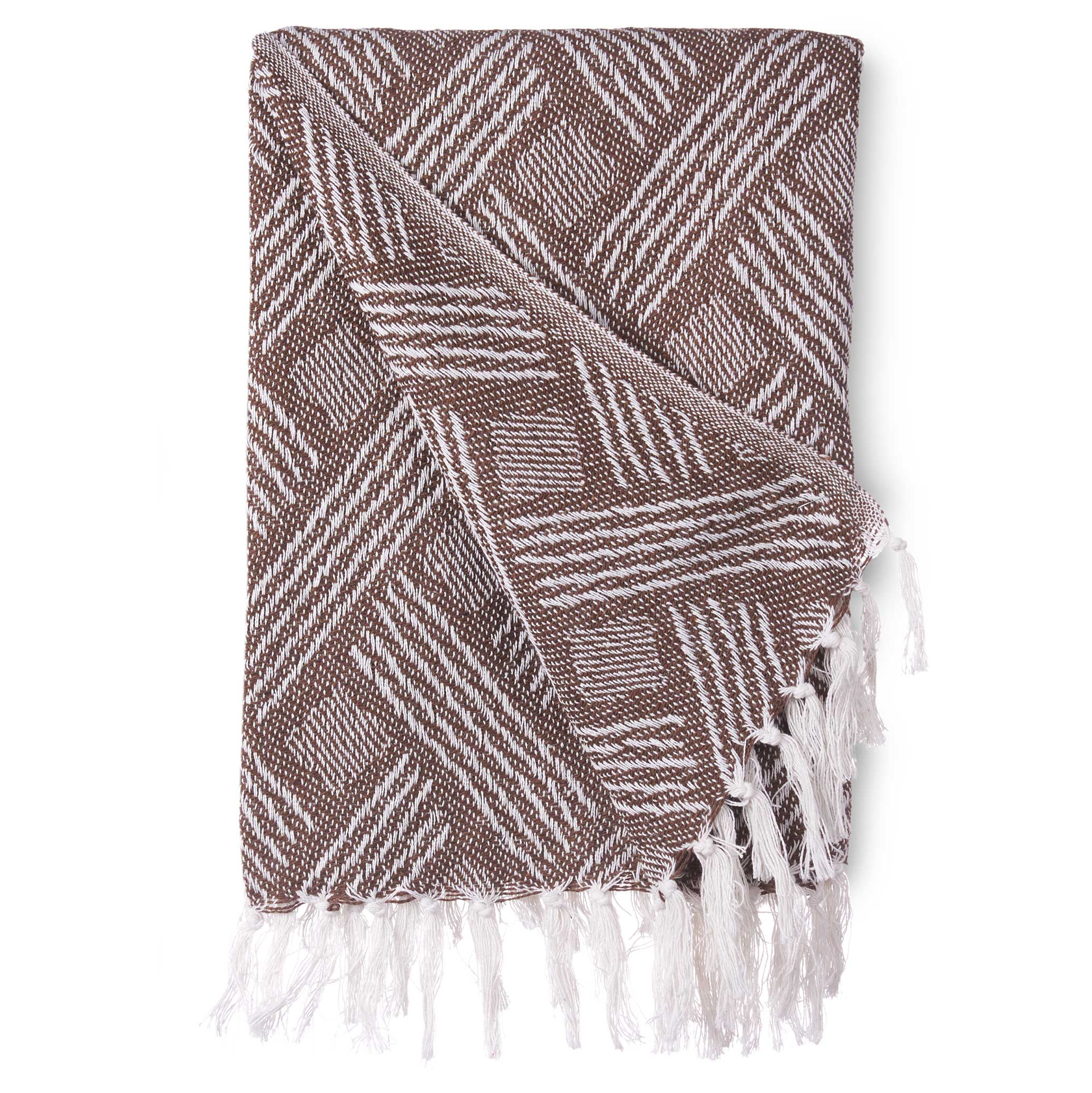 Giftdecor Bavlněný přehoz, 150 x 125 cm zelený