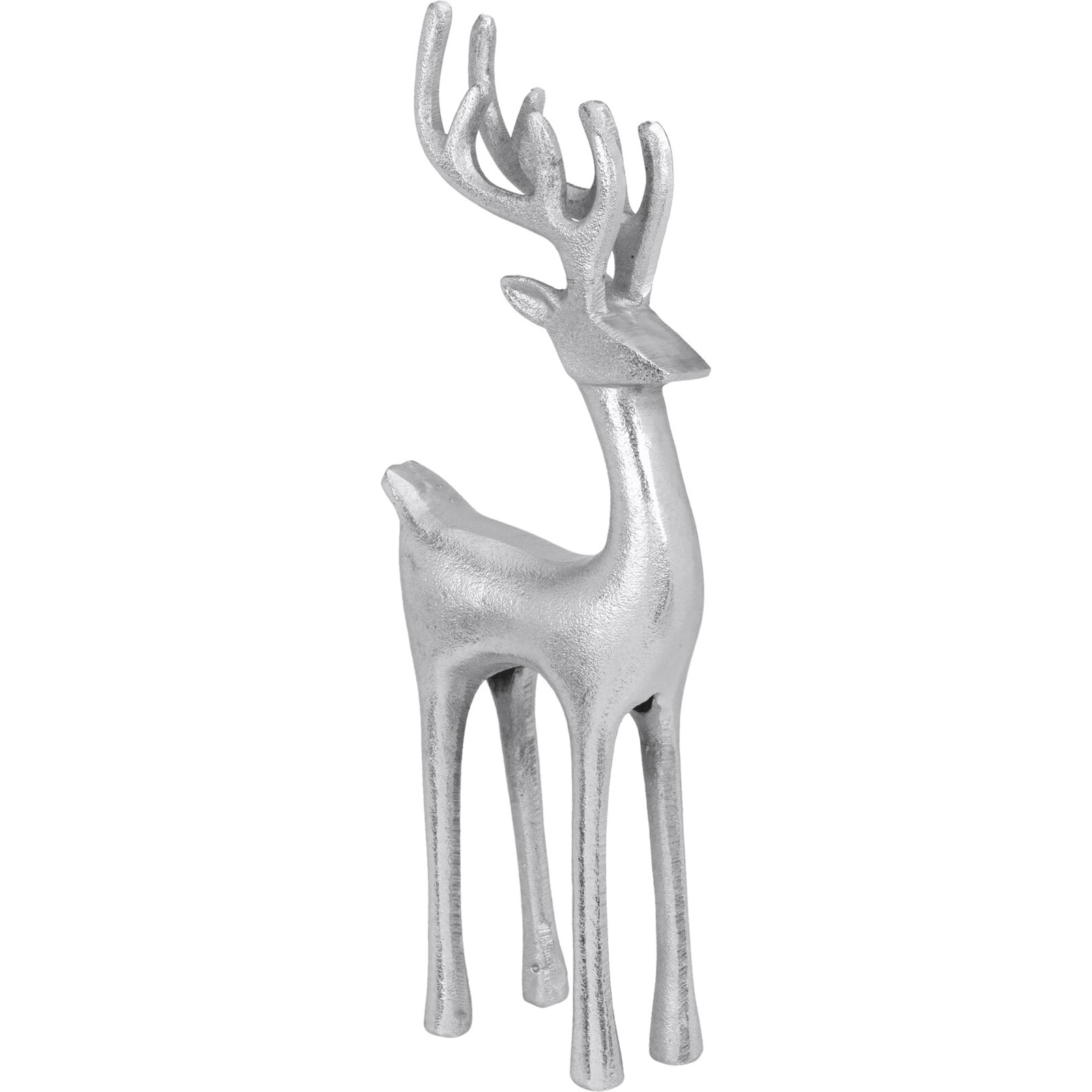 Home Styling Collection Vánoční figurka, sob, 35 cm stříbrný