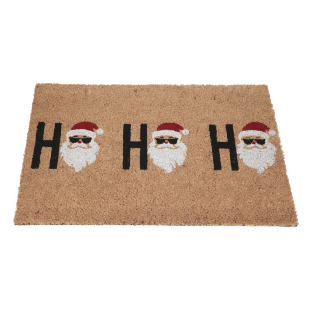 Home Styling Collection Rohožka z kokosového vlákna 59x39 cm, Santa Claus hnědý