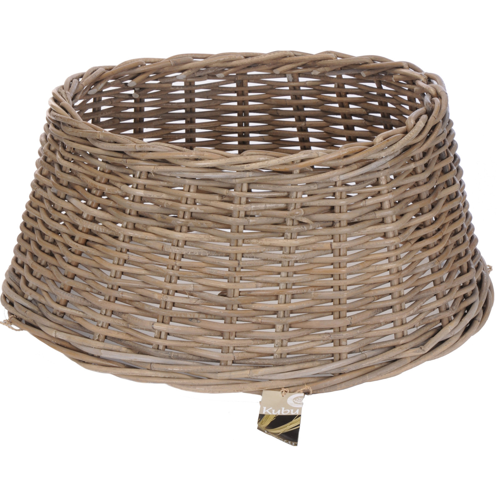 Home Styling Collection Kryt pod vánoční stromek, ratan, Ø 59 cm hnědý