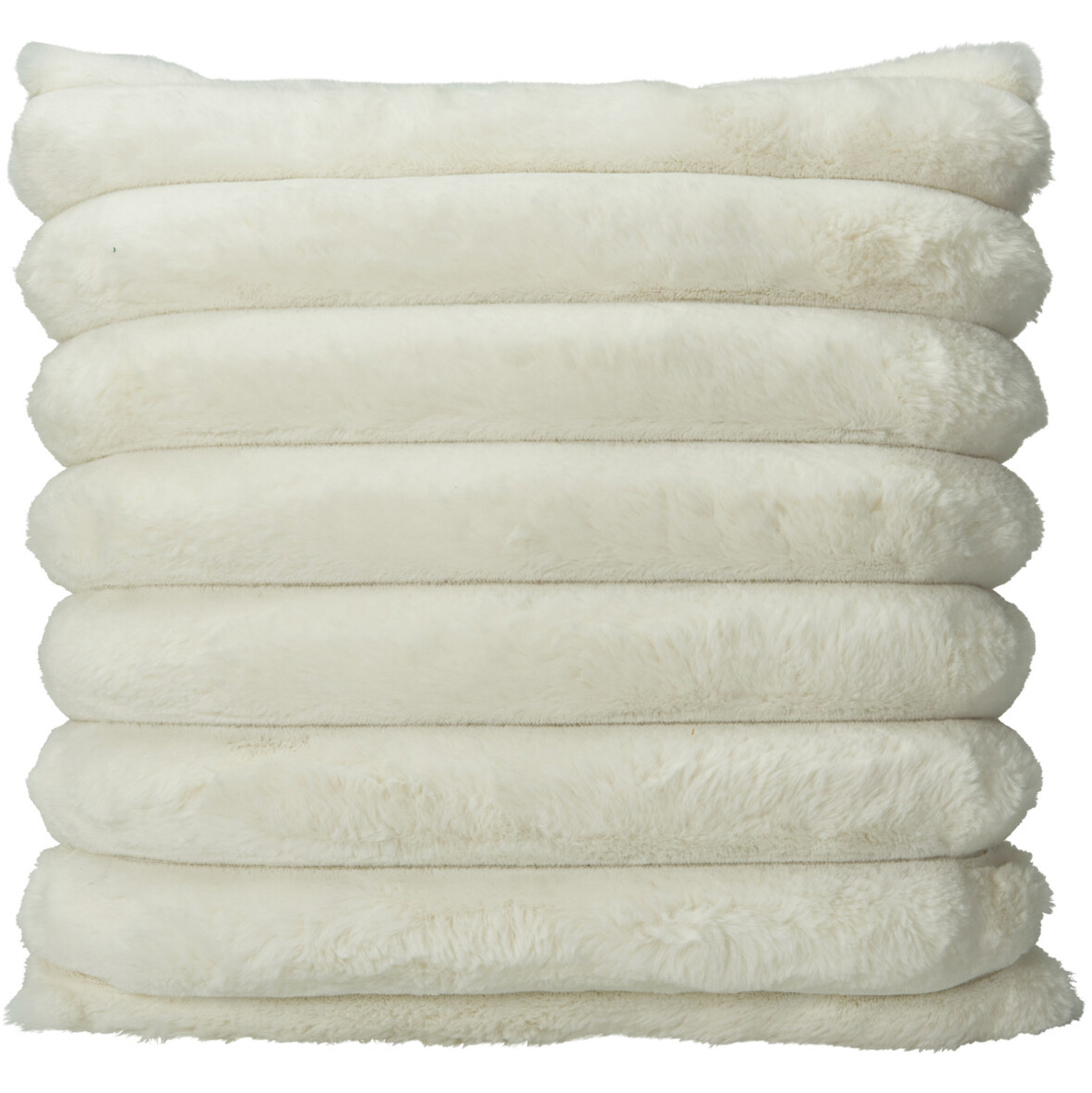 Home Styling Collection Dekorační polštář 45 x 45 cm, chlupatý bílý