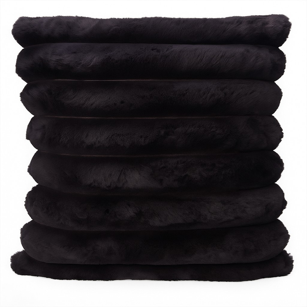 Home Styling Collection Dekorační polštář 45 x 45 cm, sametový černá