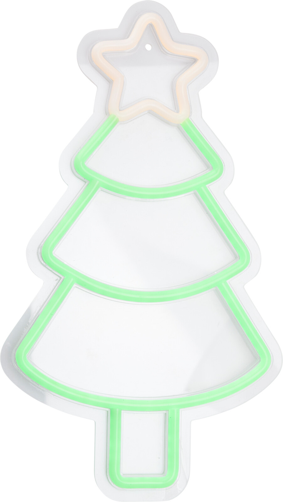 Home Styling Collection Vánoční neonový nápis na zeď stromek, LED, 23 x 22 cm zelený