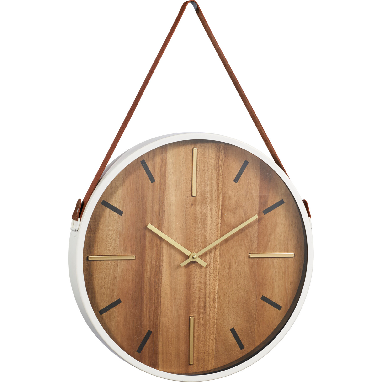 Home Styling Collection Nástěnné hodiny TOCE, Ø 38 cm hnědý