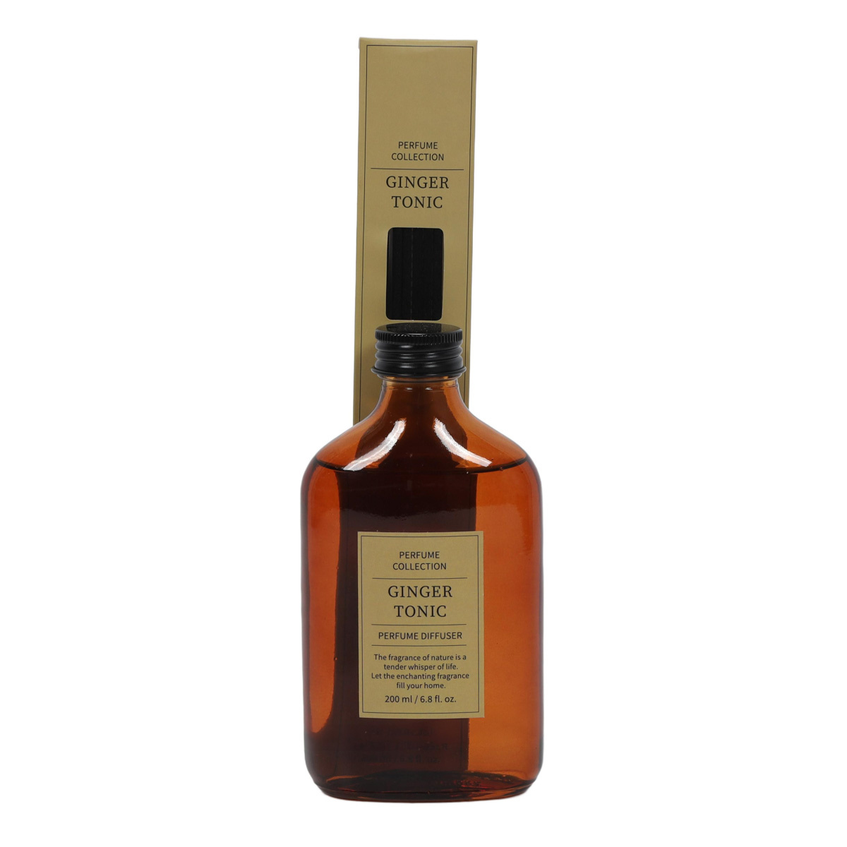 Perfume Collection Aroma difuzér HOME SCENT, 200 ml, ginger tonic hnědý