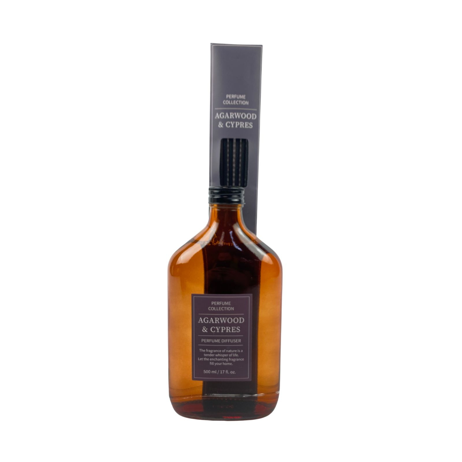 Perfume Collection Aroma difuzér HOME SCENT, 500 ml, agarové dřevo a cypřiš hnědý