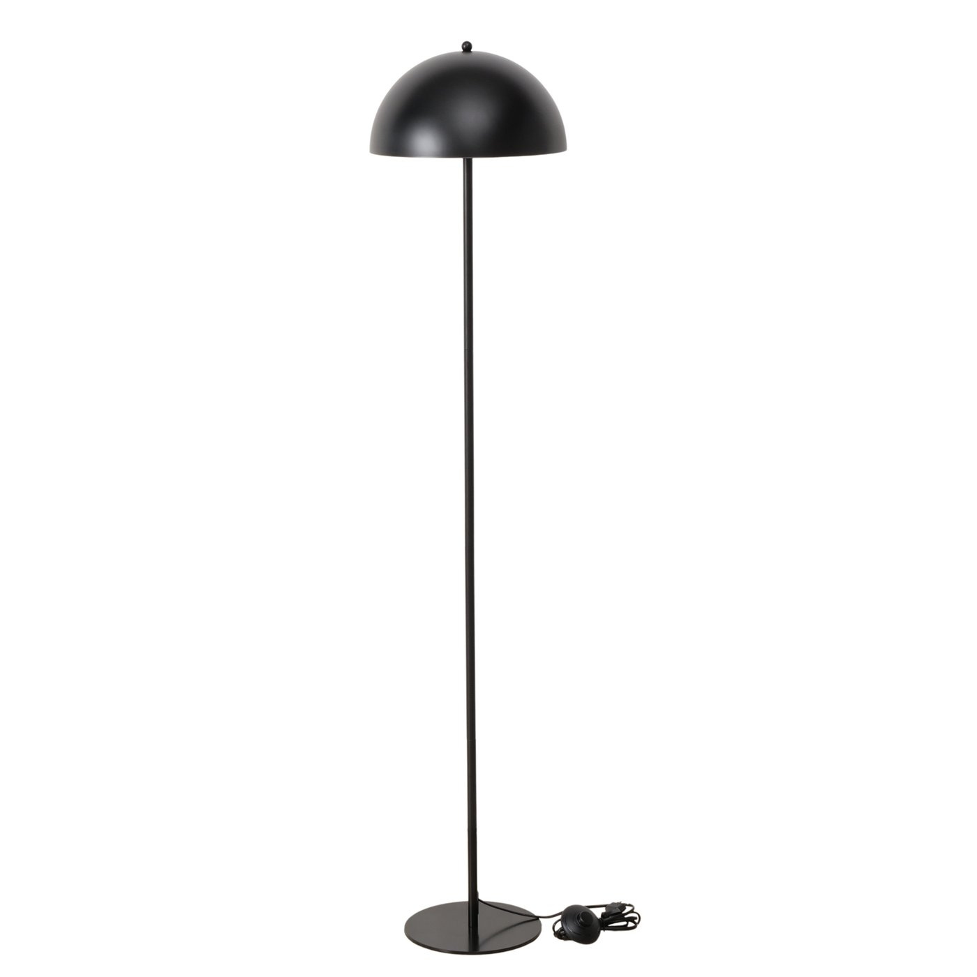 Boltze Home Kovová stojací lampa PETUNIA, tvar houby, výška 140 cm, černý černá