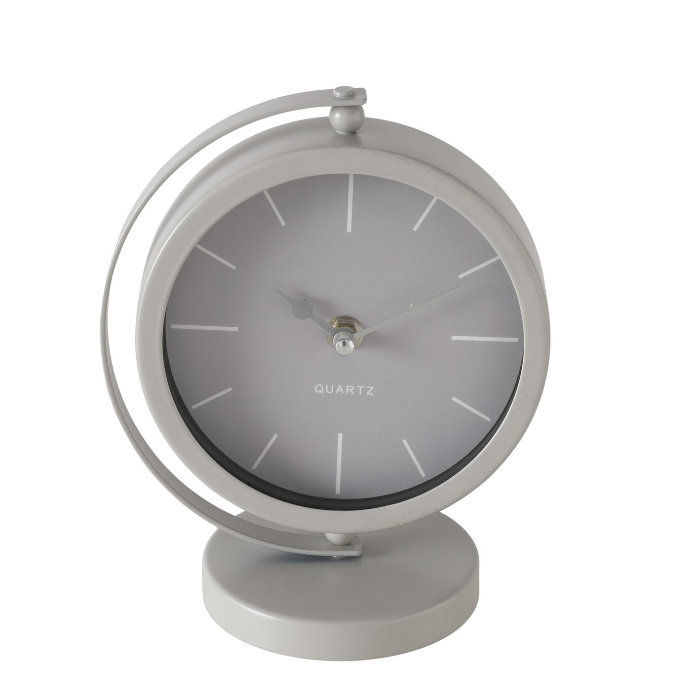 Boltze Home Minimalistické stolní hodiny JALE, šedý šedá