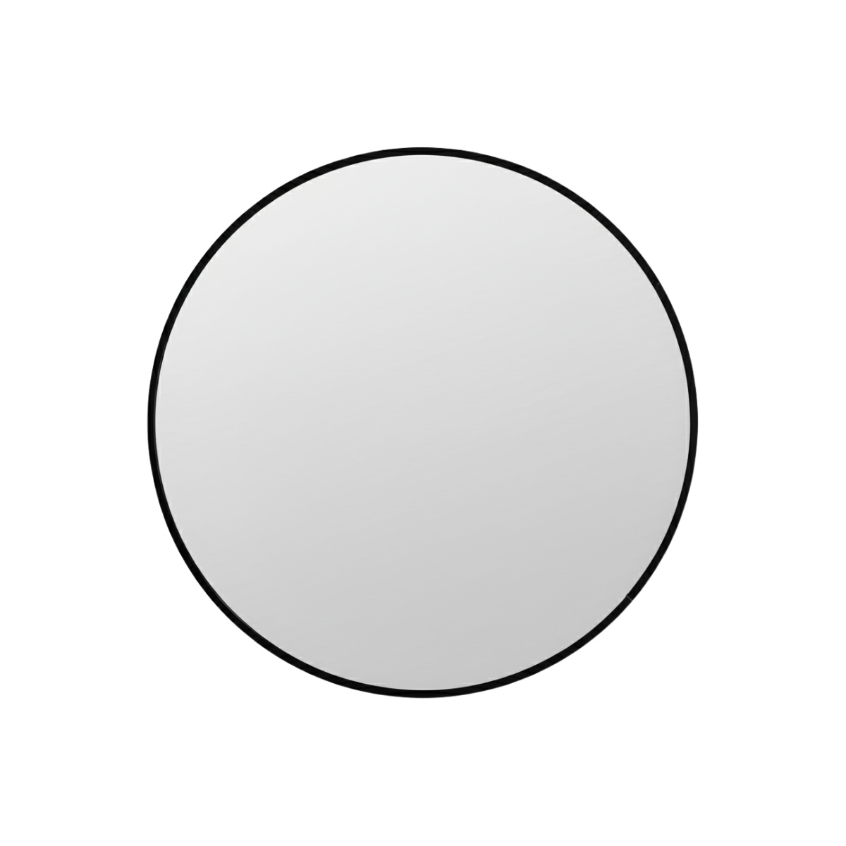 Edaxo Kulaté nástěnné zrcadlo LØOP, Ø 60 cm černá 103509