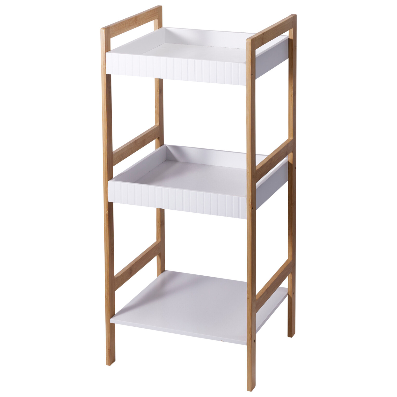 Bathroom Solutions Koupelnová skříňka FORMA, bambusová konstrukce, 36 x 33 x 80 cm bílý