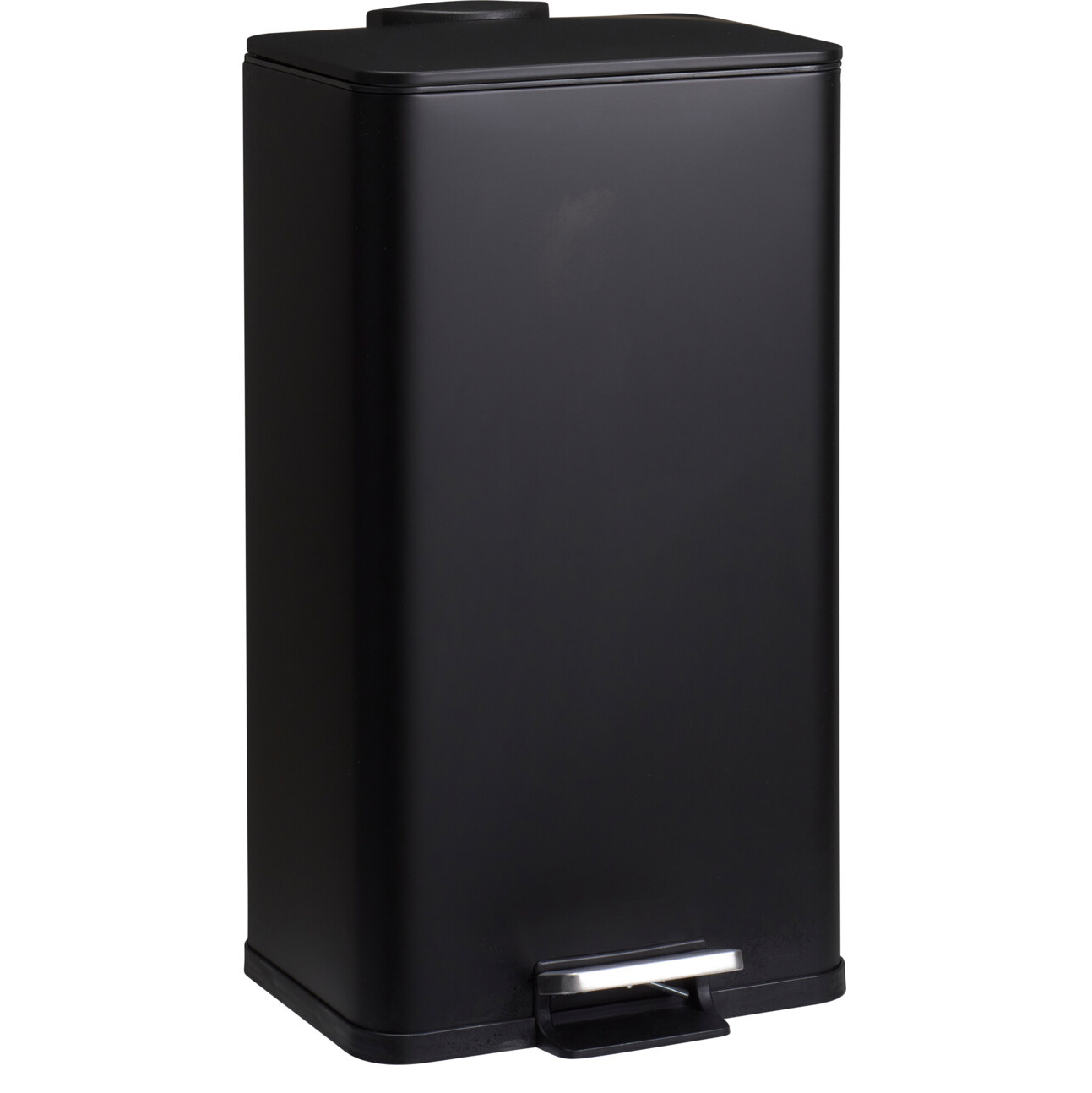 Bathroom Solutions Kovový odpadkový koš DELTA, černý, 30 l černá