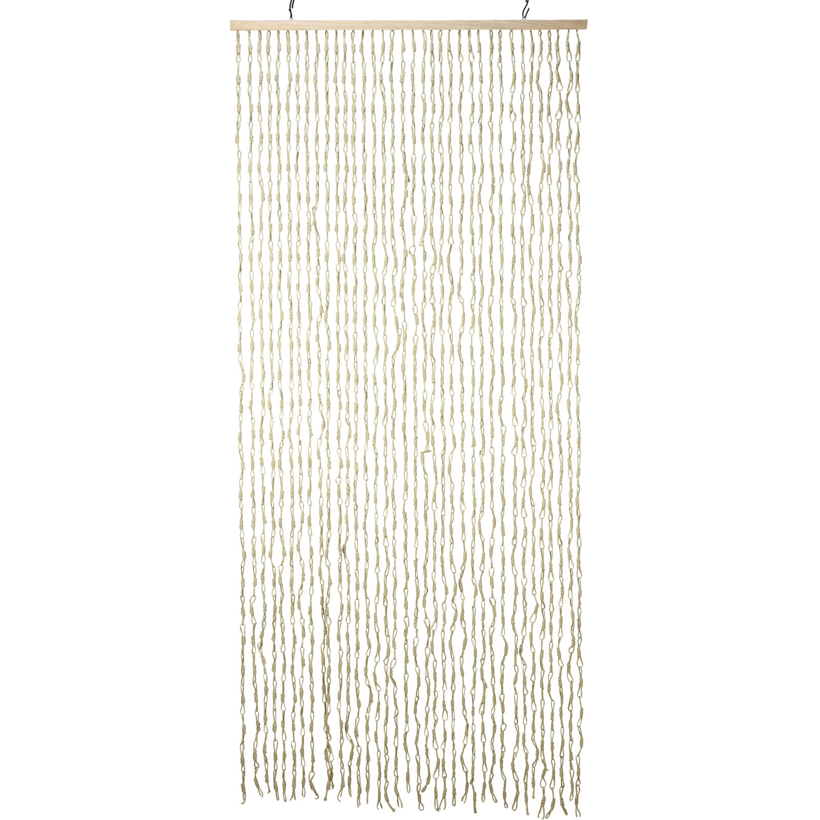 Home Styling Collection Závěs na dveře z provázků MATTE, 90 x 200 cm béžová 104539