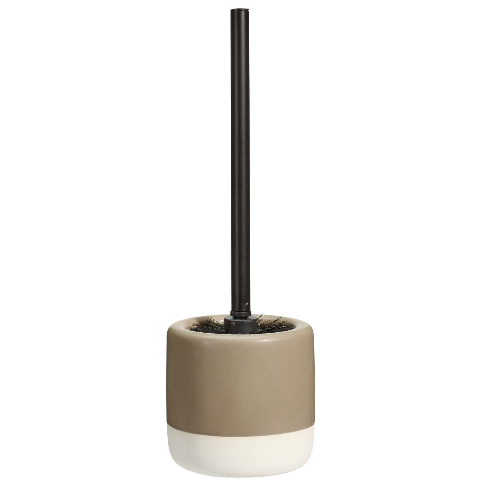 Bathroom Solutions WC kartáč hnědý s keramickým pouzdrem THE PASTELS, Ø 11,6 x 38 cm hnědý 104546