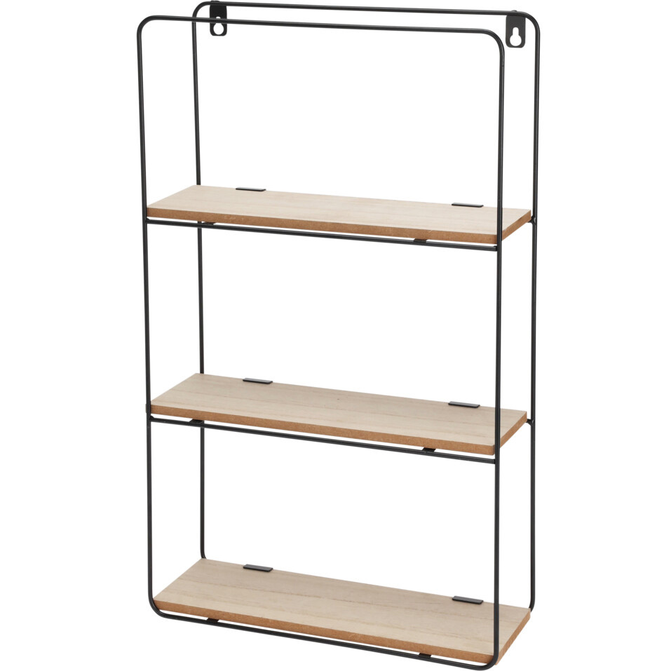 Home Styling Collection Nástěnná police do pokoje HOME FLOW, 30 x 10 x 50 cm hnědý 104679