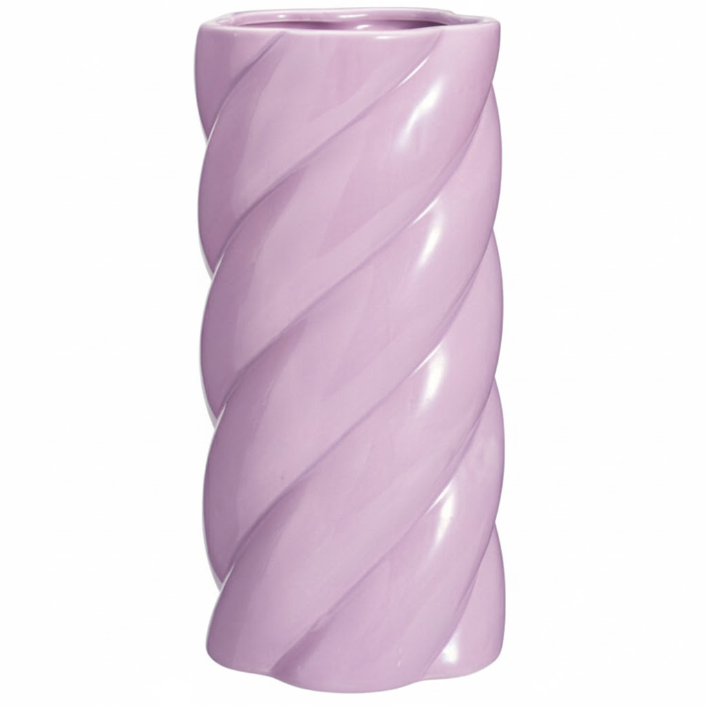 Home Styling Collection Keramická váza fialová, Ø 12,5 x 25 cm fialový 104780