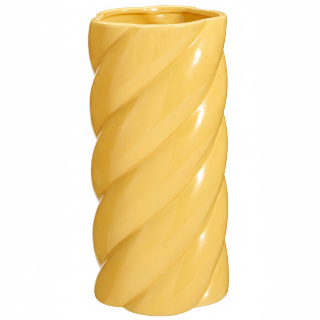 Home Styling Collection Keramická váza žlutá, Ø 12,5 x 25 cm žlutý 104781