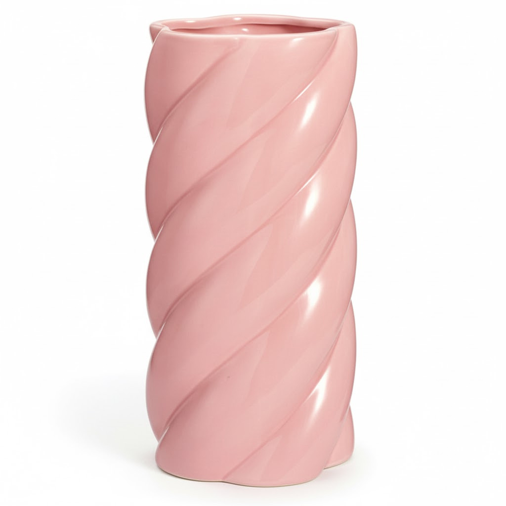 Home Styling Collection Keramická váza, Ø 12,5 x 25 cm růžový 104782