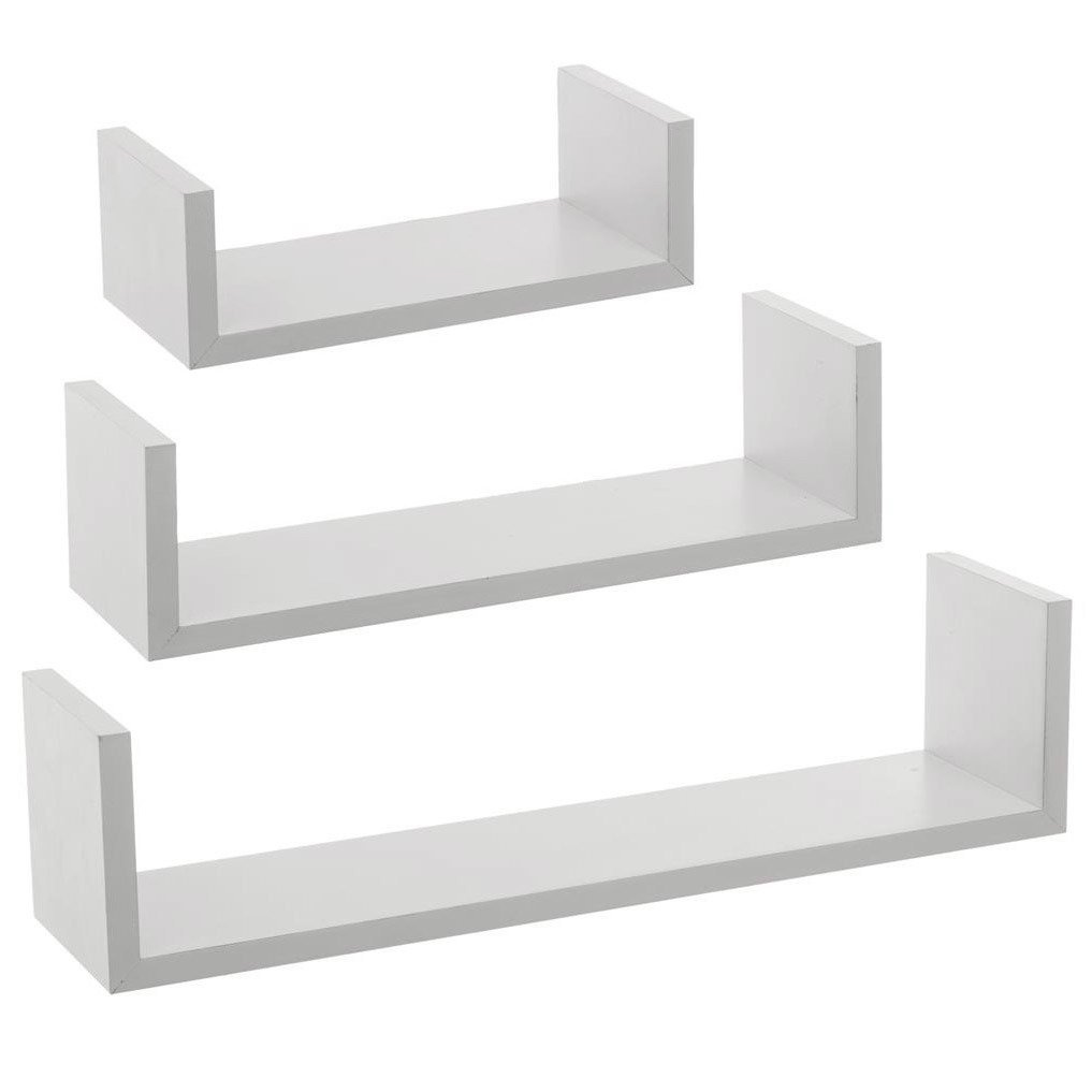 5five Simply Smart Dekorativní police Sada 3 bílé bílý 48141