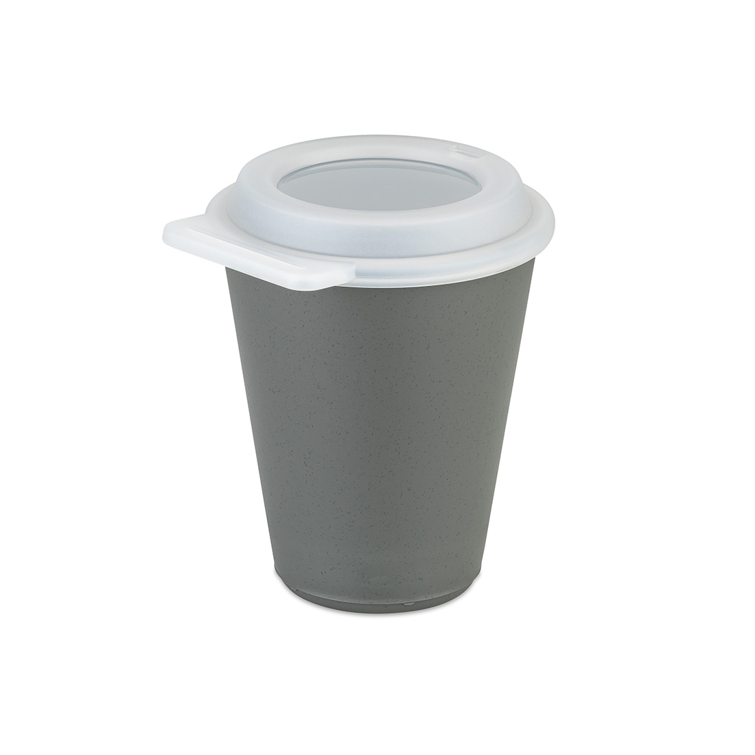 Koziol Hrnek s víčkem a otvorem na pití, 300 ml antracitový 90356