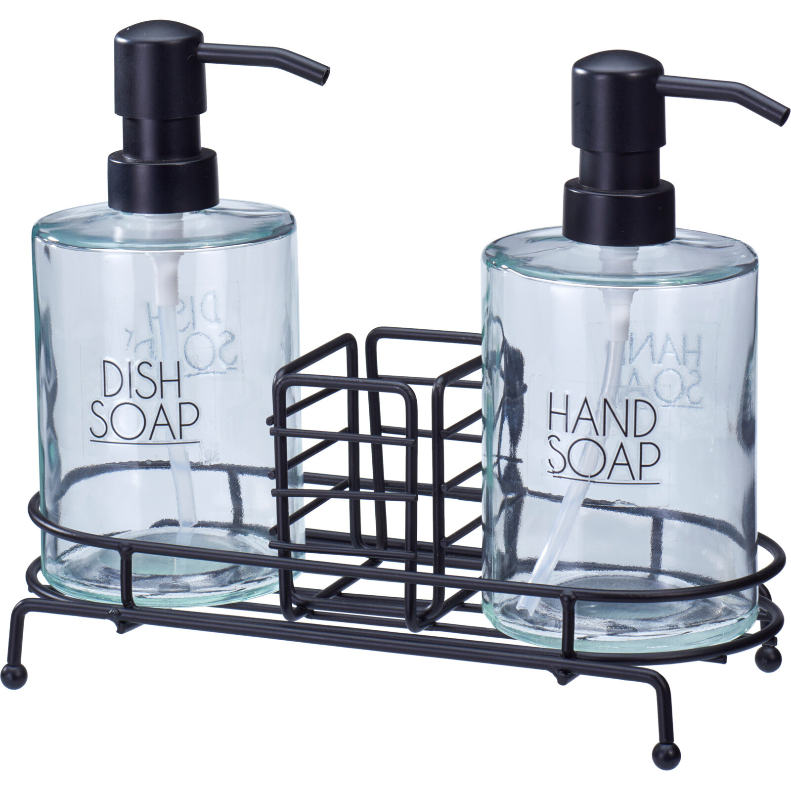 EH Excellent Houseware 2 skleněné dávkovače ZOVO transparentní 98498