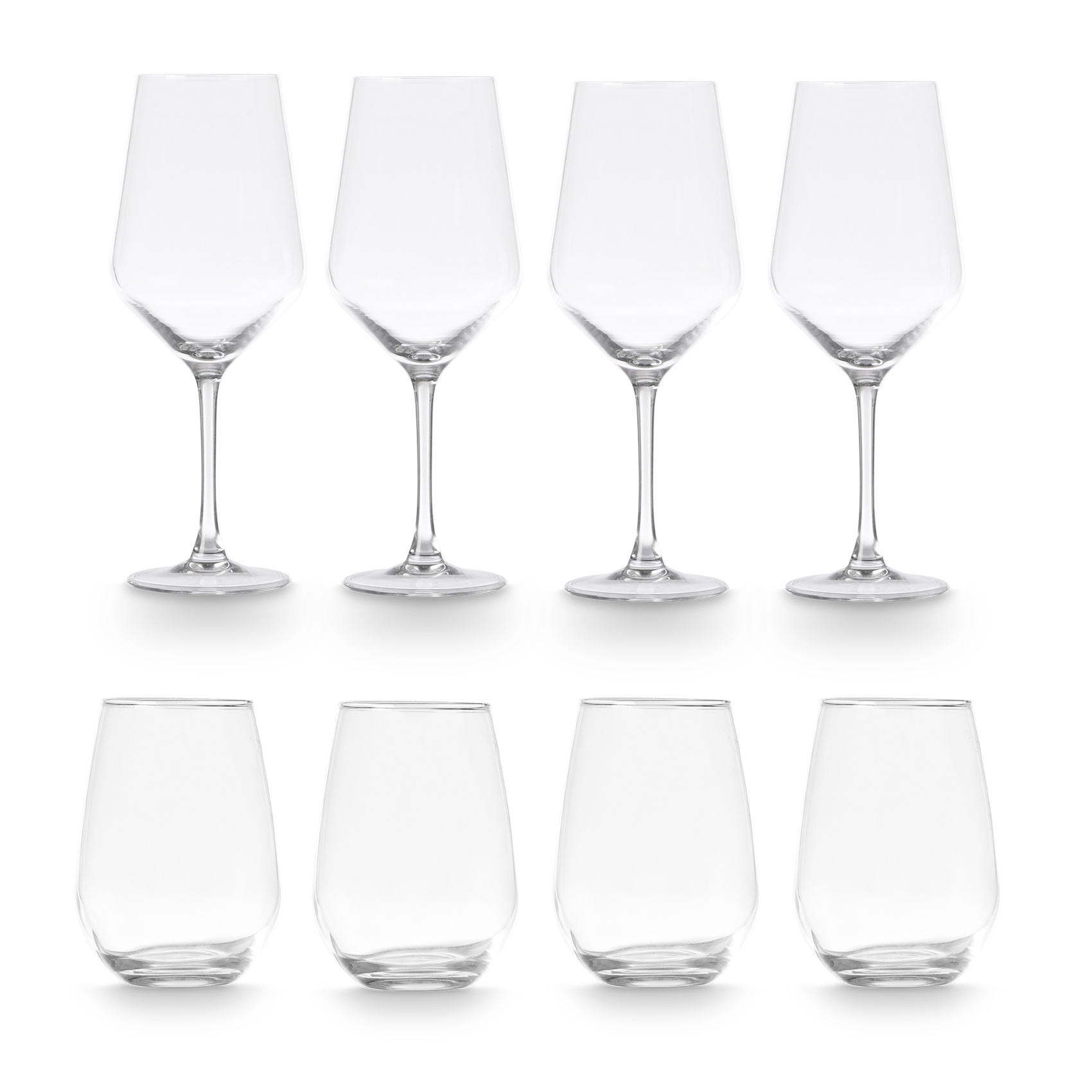Vivalto Sada sklenic a skleniček, 8 ks transparentní 103077