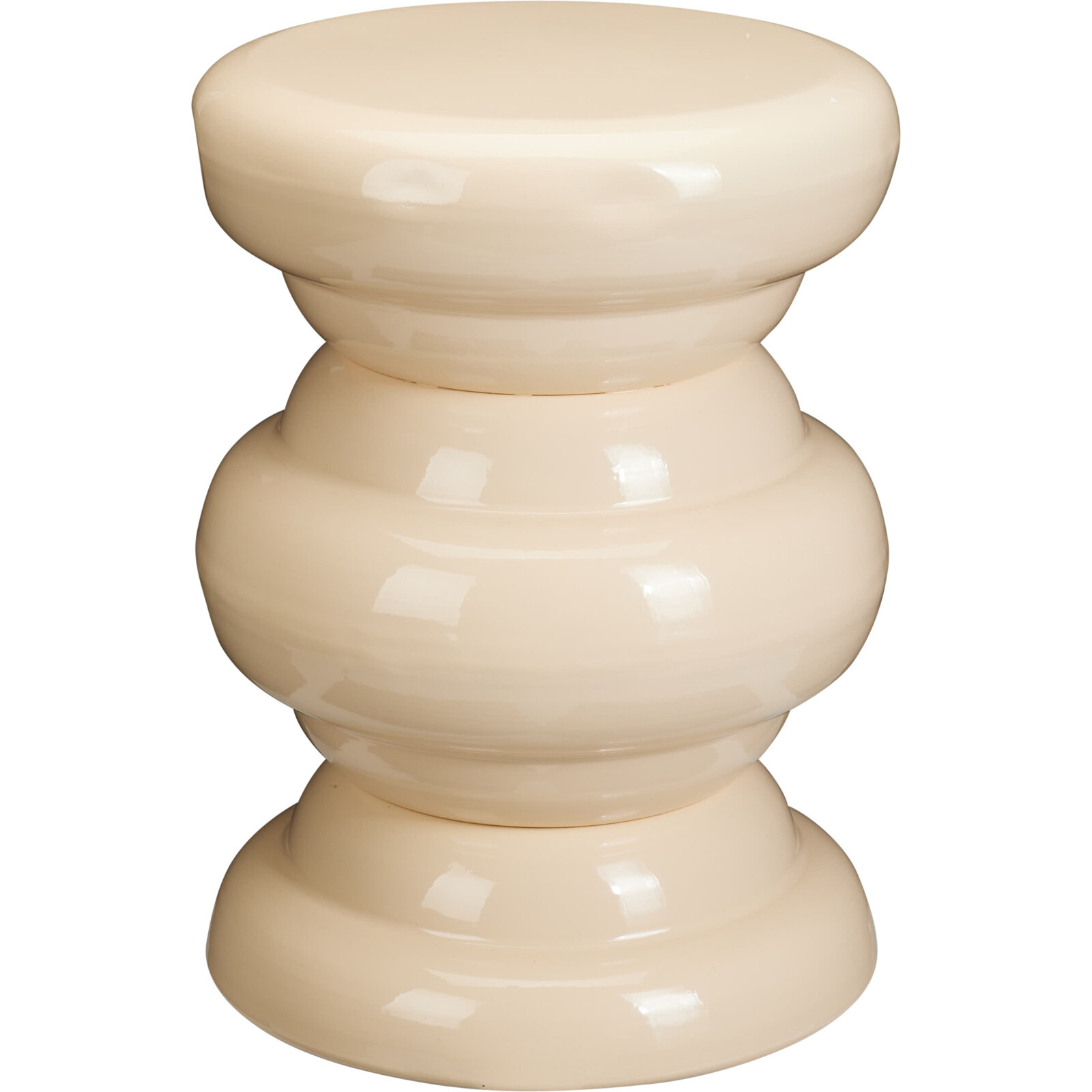 Home Styling Collection Kovový odkládací stolek, 41,5 cm béžová 104719