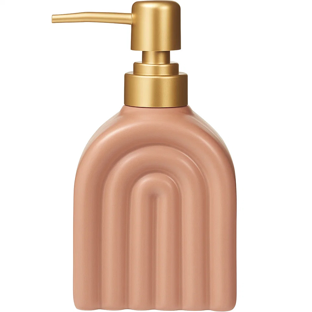 Bathroom Solutions Keramický dávkovač mýdla BOGEN růžový, 320 ml růžový 104635