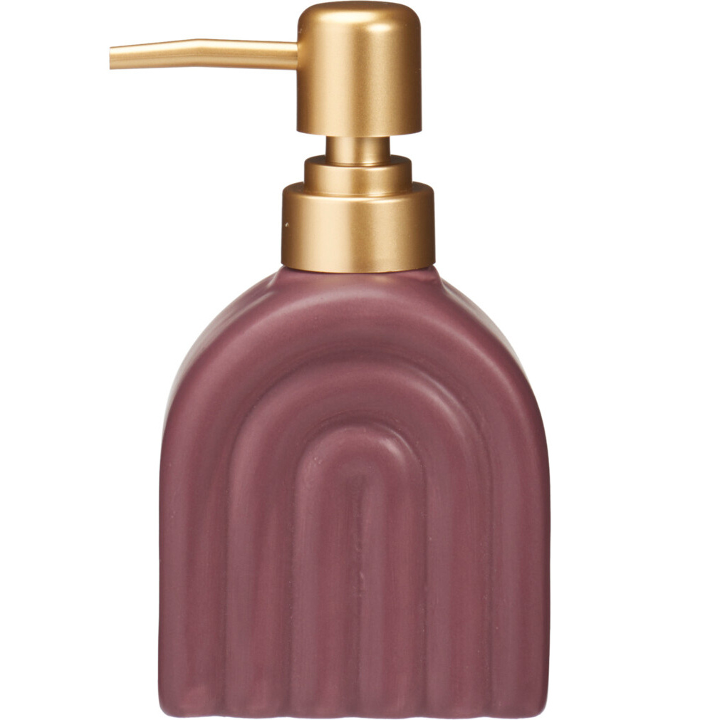 Levně Bathroom Solutions Keramický dávkovač mýdla BOGEN fialový, 320 ml fialový