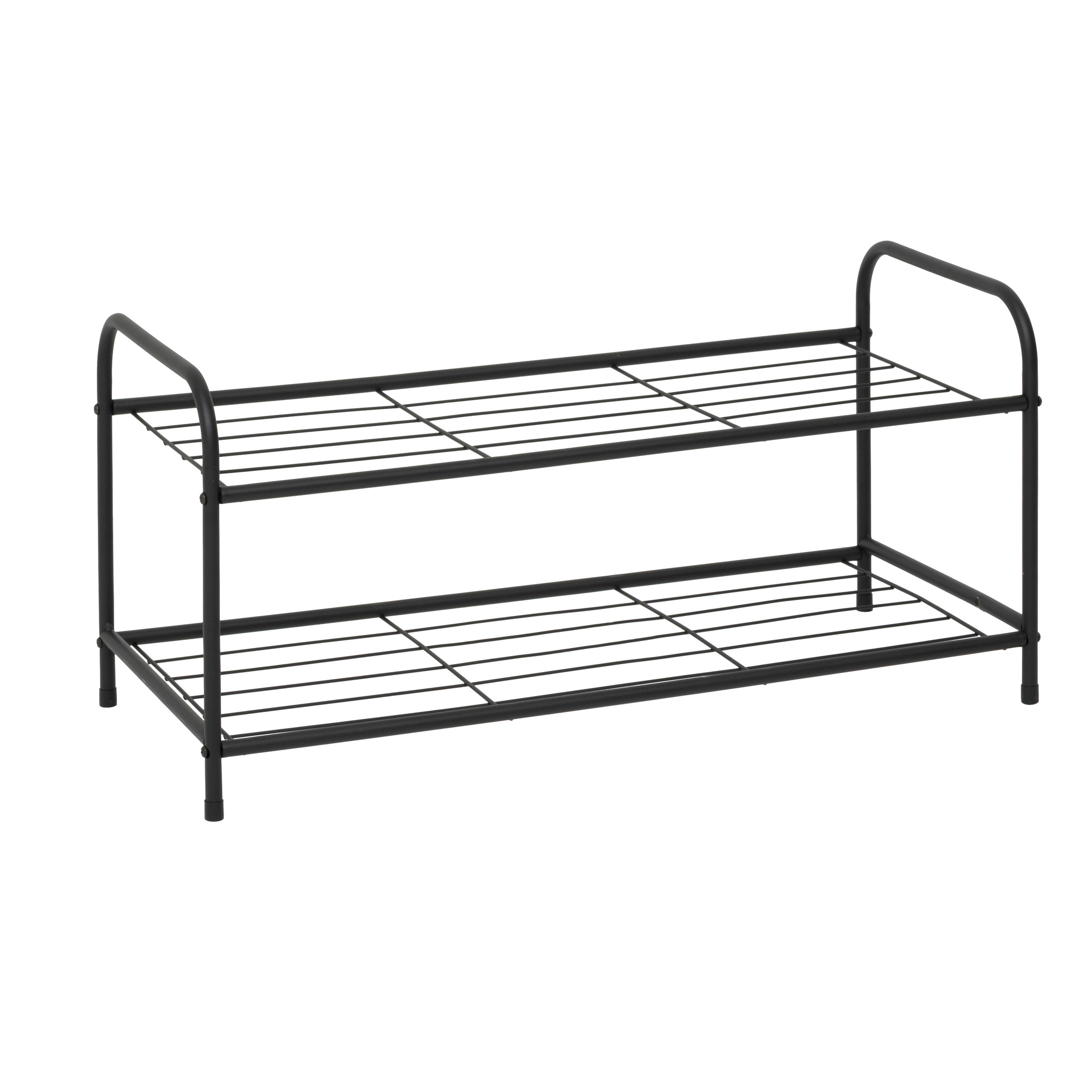 5five Simply Smart Kovový botník METTY, 2 úrovně, 71 cm černá 106824