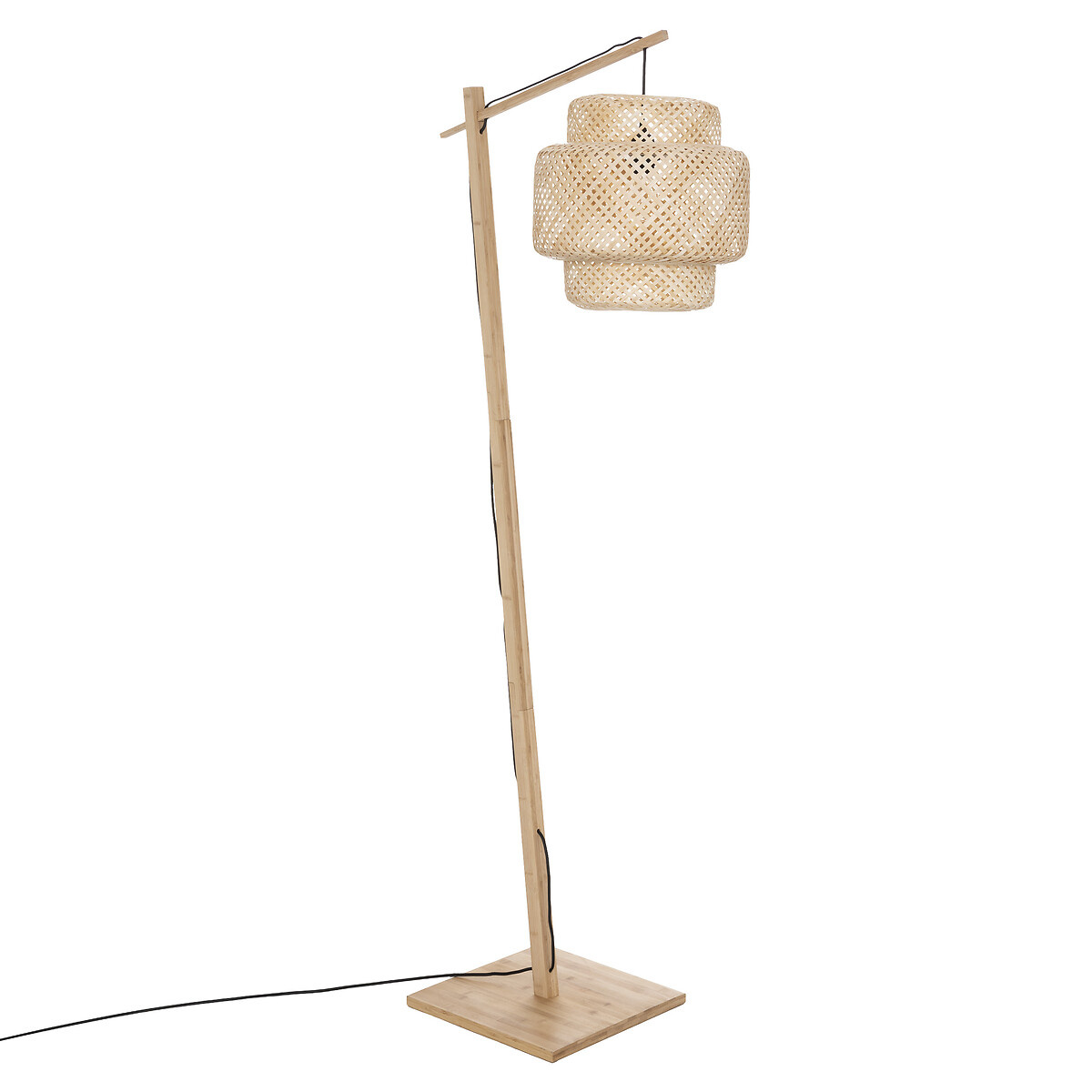Atmosphera Stojací lampa 171 cm LIBY, bambus béžová 108494
