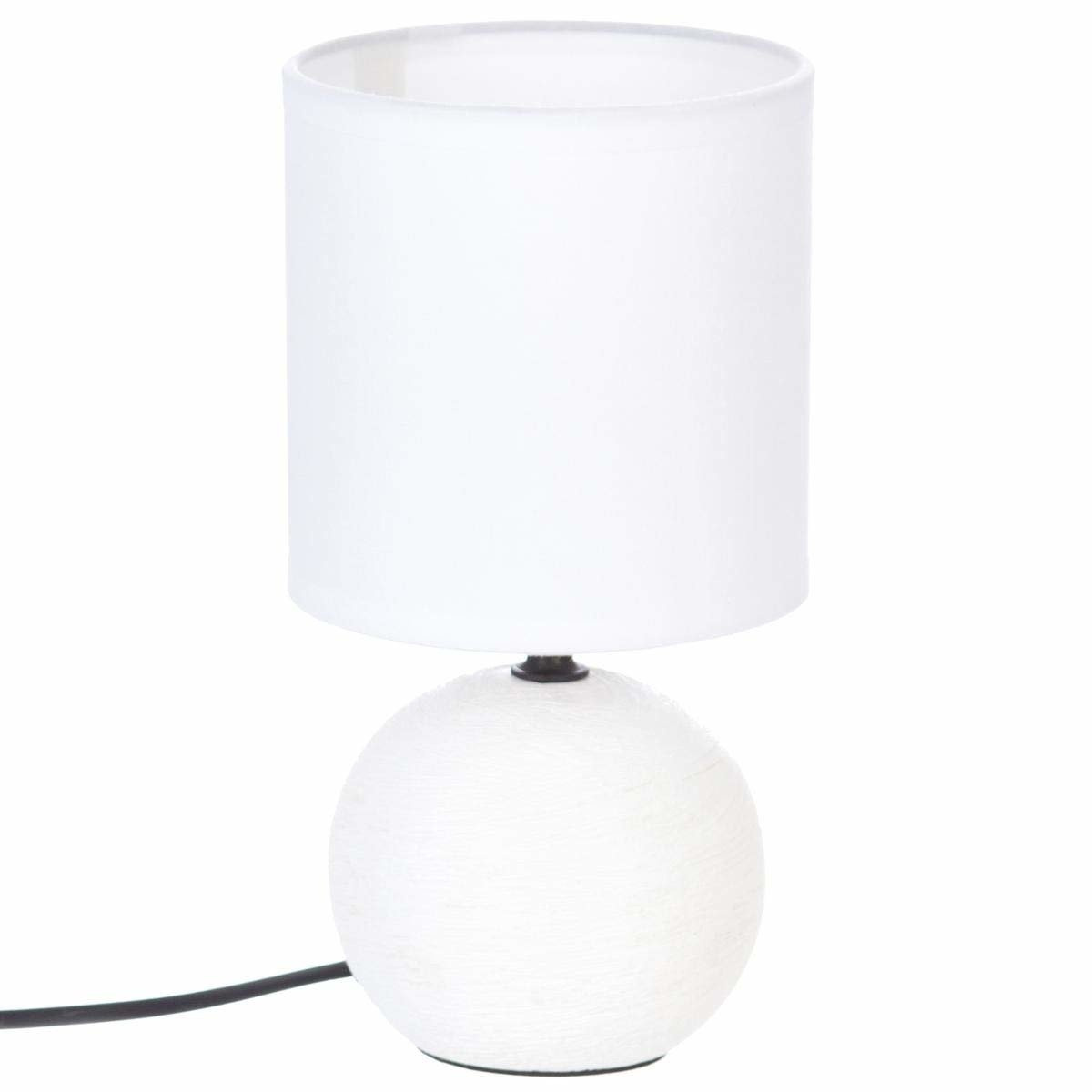 Atmosphera Keramická stolní lampa, dodatečný zdroj světla dodá každému pokoji styl a eleganci 116289K bílý