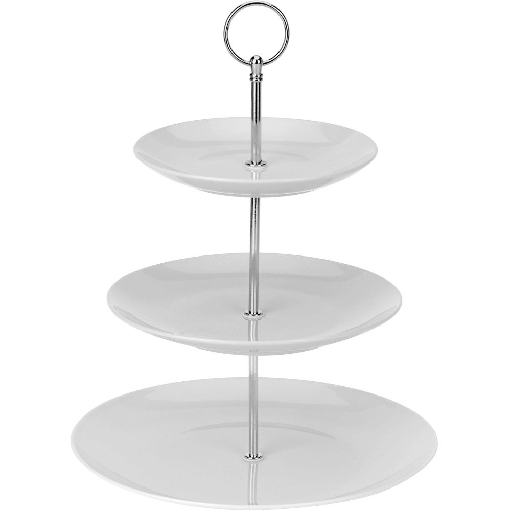 EH Excellent Houseware Etažérka 3-poschoďová 628900040 bílá