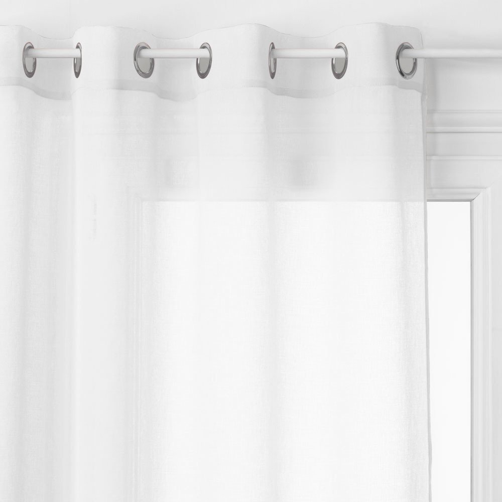 Atmosphera Bílá opona GEORGETTE v minimalistickém moderním stylu 146273Z bílý
