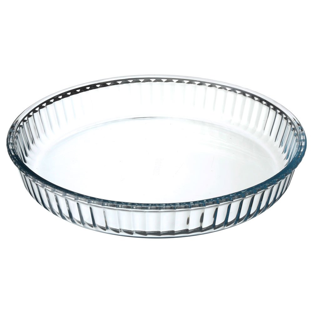 Secret de Gourmet Forma na koláč, příslušenství ze žáruvzdorného skla osvědčí se v kuchyni – průměr 32 cm 59014 transparentní